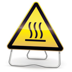 Panneau de danger haute température (ombre)
