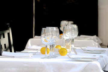 table at restaurante