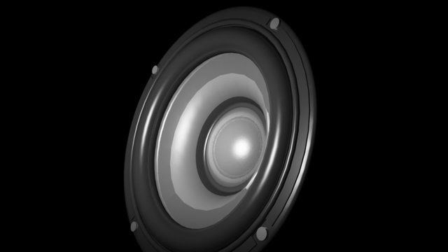 Animation of isolated loud speaker