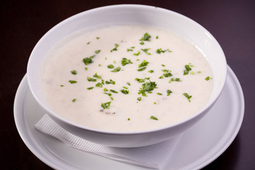 Cream soup with vegetables