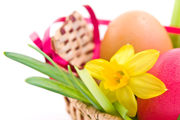 easter eggs with decoration
