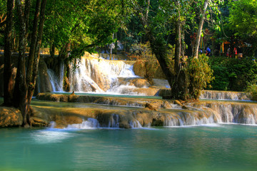 Holy Tad Sae Waterfall in Luang Prabang - Laos