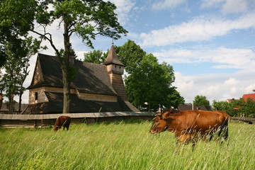 Obraz premium Church in Dębno Podhalańskie