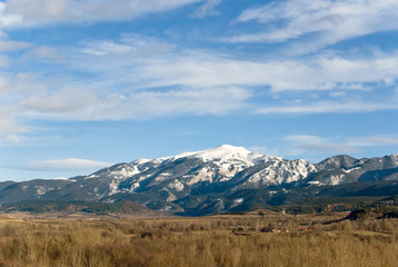 Snow-covered mountains