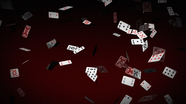 3d Animated Poker Cards Falling