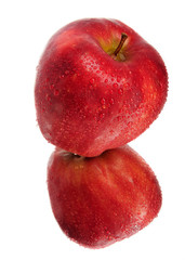 Red apple isolated on white