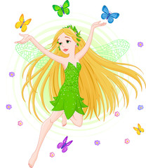 Obraz na płótnie Canvas Spring fairy