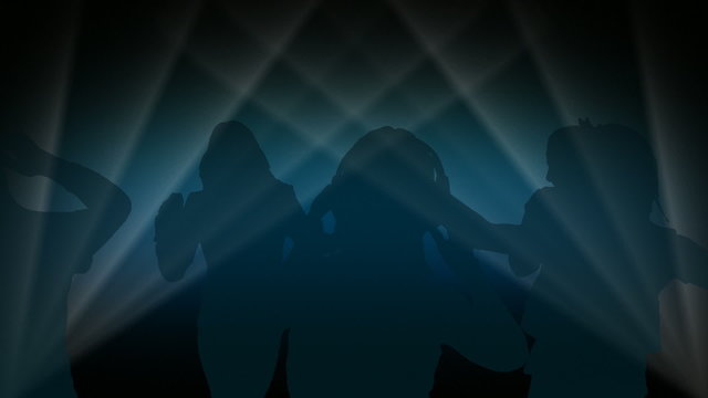 Dancing in spotlight