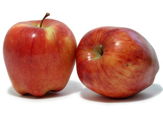 Two red apples