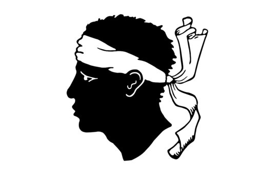 ancient Corsican  Symbol Moorish head