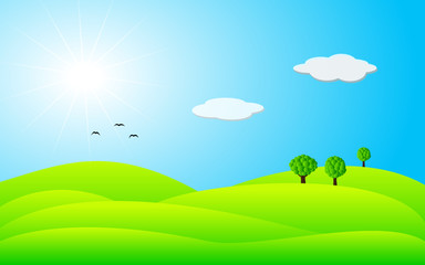 landscape - vector