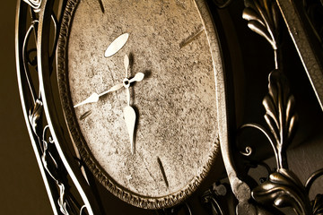 retro-styled iron clock