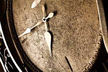 retro-styled iron clock