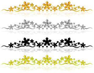 Flower decoration of jewel