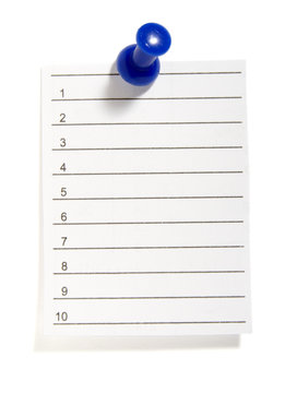 notes schedule