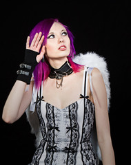 Alternative Angel with Hand on Face