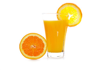 Glass of fresh orange juice
