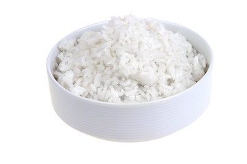 white rice in bowl