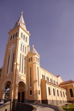 The cathedral of Dalat in Vietnam