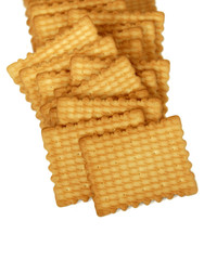 Cookies on white background