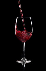 Vin Rouge Fond Noir