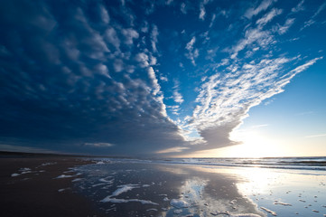 Sunset on the beach