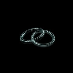Naklejka premium wedding rings
