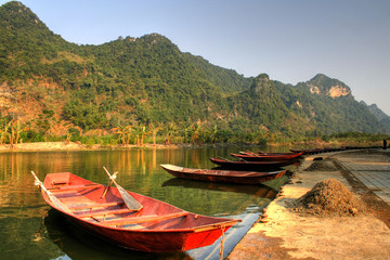 Famous Suoi Yen River in Vietnam