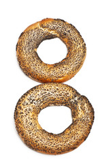 doughnut-shaped bread rolls in shape of numeral eight