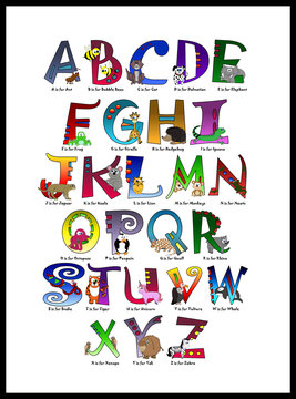 Animal Themed Alphabet & Titles        (Numbers Available)