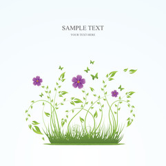 Spring floral background with place for your text