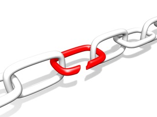 Obraz premium broken chain