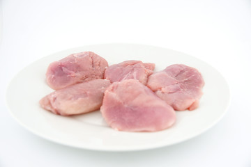Raw turkey meat