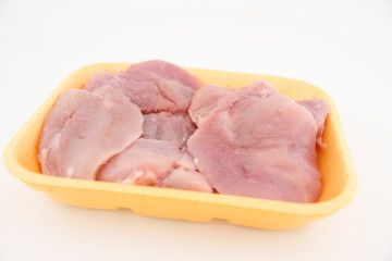 Raw turkey meat