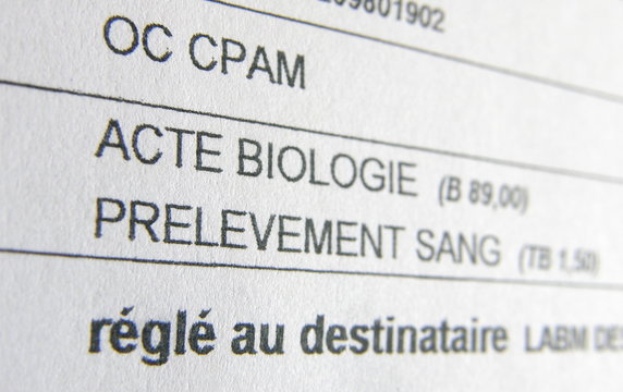 securit&eacute; sociale remboursement biologie prise de sang