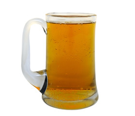 a mug with beer