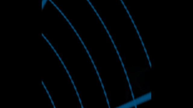 Animated blue radar