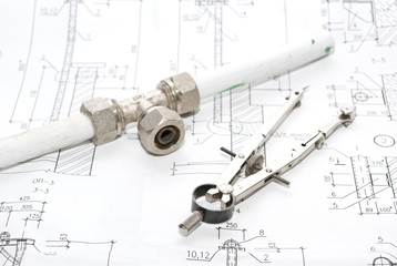 Various details for connection on the drawing