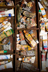 tubes with an oil paint