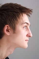 Fototapeta premium Profile. Beautiful man.