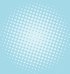 Photo sur Plexiglas Pop Art Design rétro à pois bleus