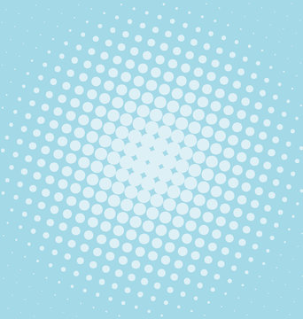 Blue spotted retro design