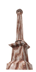 3d rendered illustration of a marble column