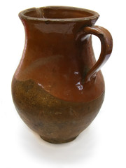 Old clay jug