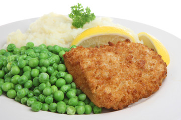 Fish, Mash and Peas