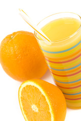 juice and oranges