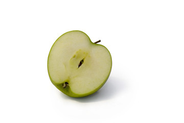 Green apple slice