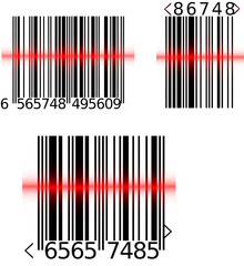 different types of barcodes reading by scanner