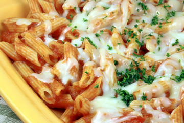 Exquisite  pasta with  fresh tomatoes sauce