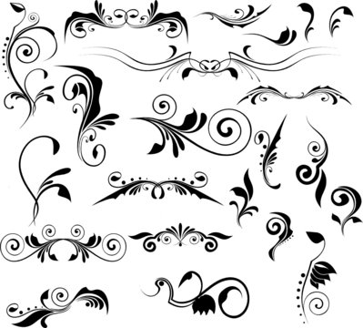 Set of vector patterns for design